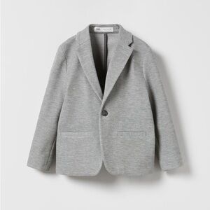 Zara Boys Light Gray Stretch Suit size 8